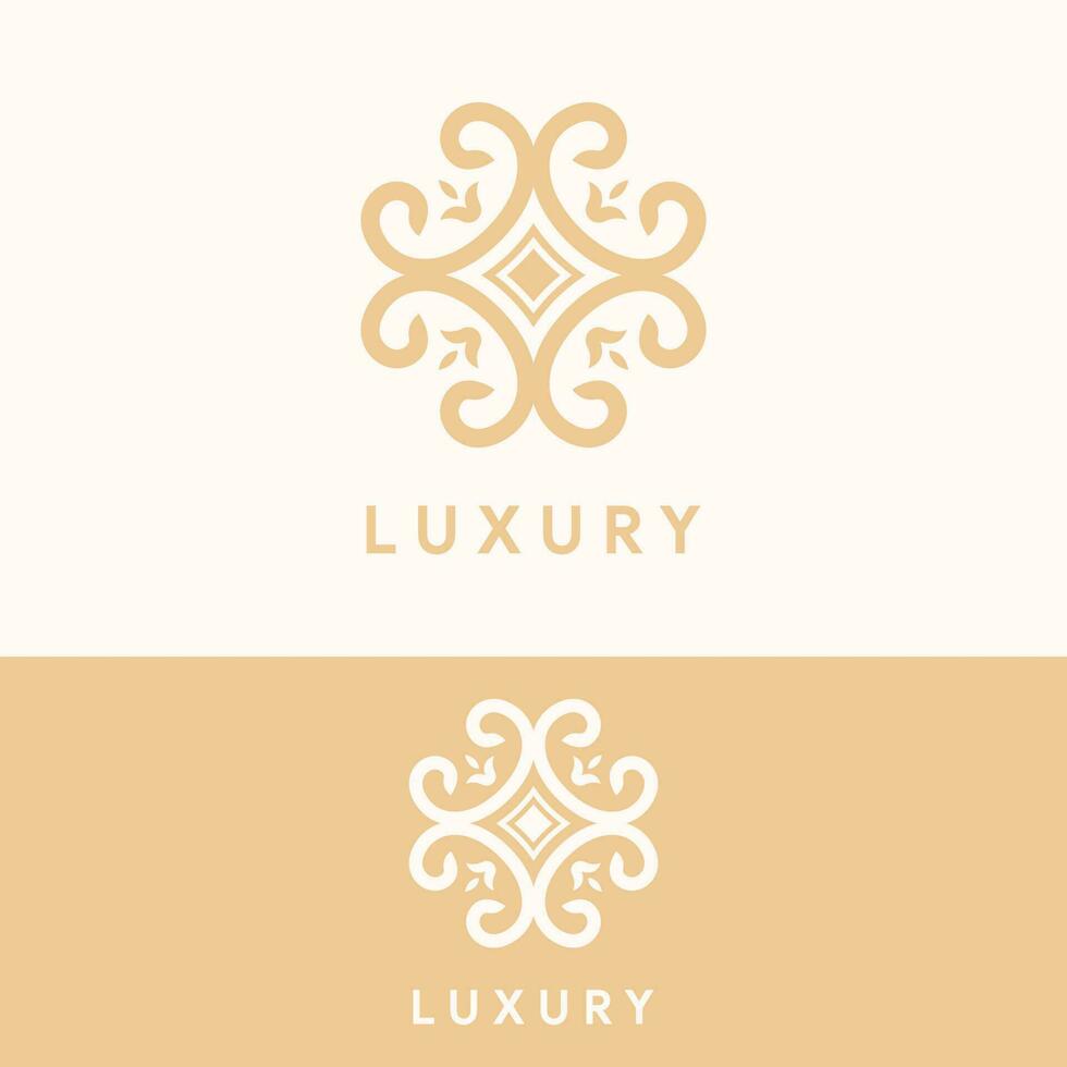 unique elegant luxury logo template vector