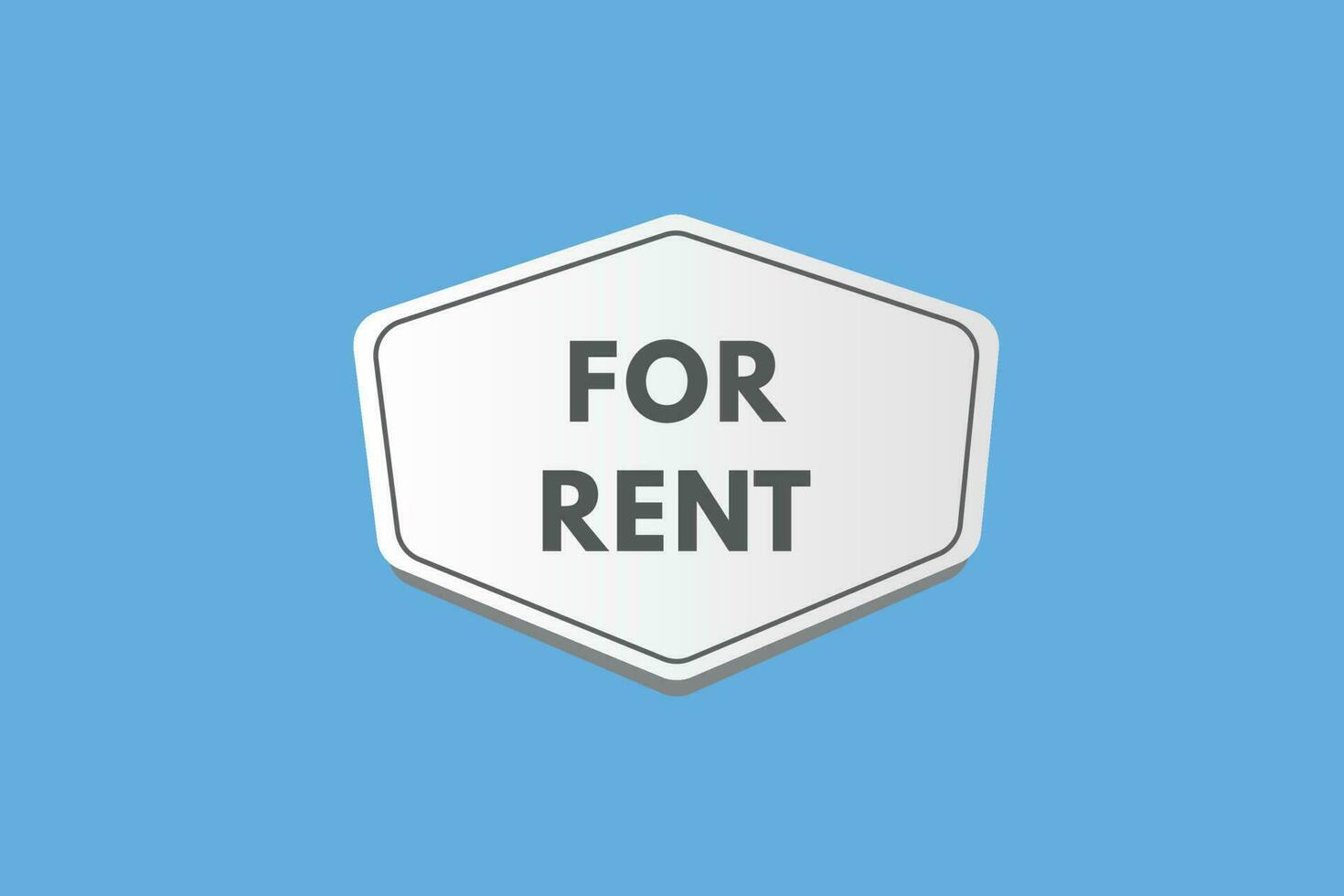 For Rent text Button. For Rent Sign Icon Label Sticker  Buttons