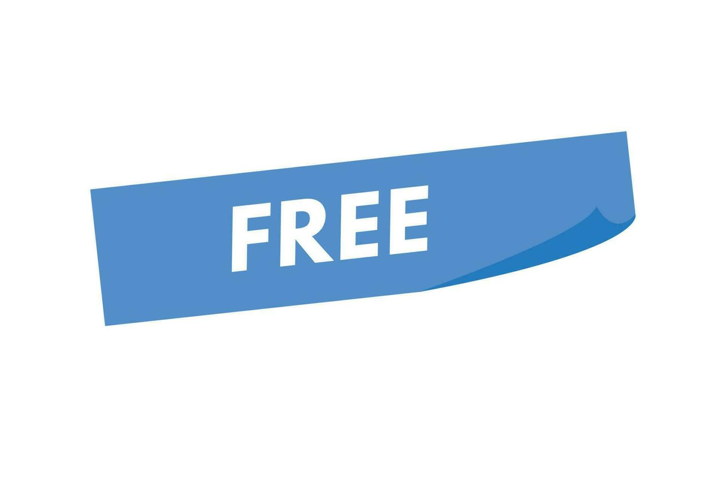 Free text Button. Free Sign Icon Label Sticker Web Buttons vector