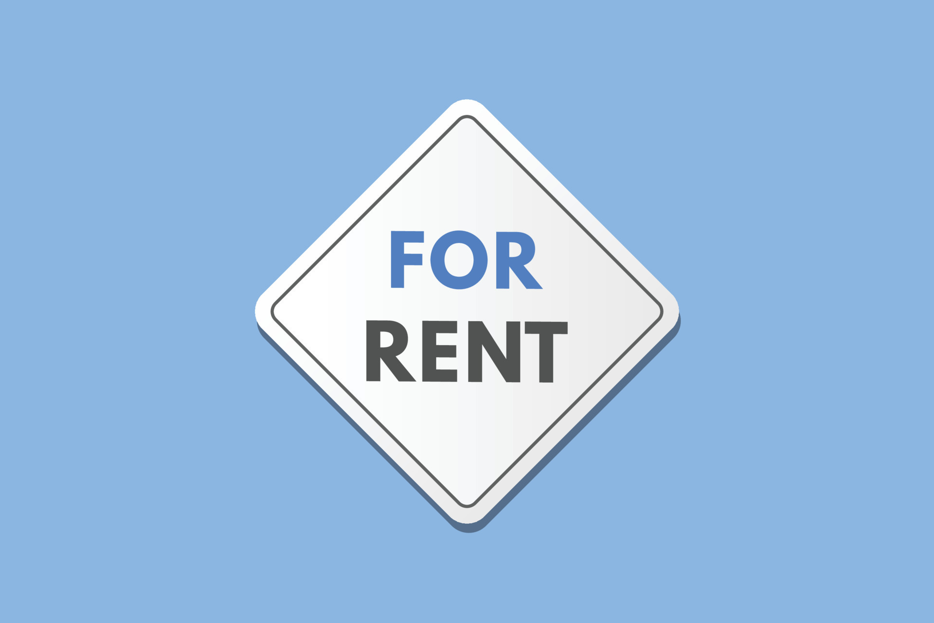 For Rent text Button. For Rent Sign Icon Label Sticker  Buttons