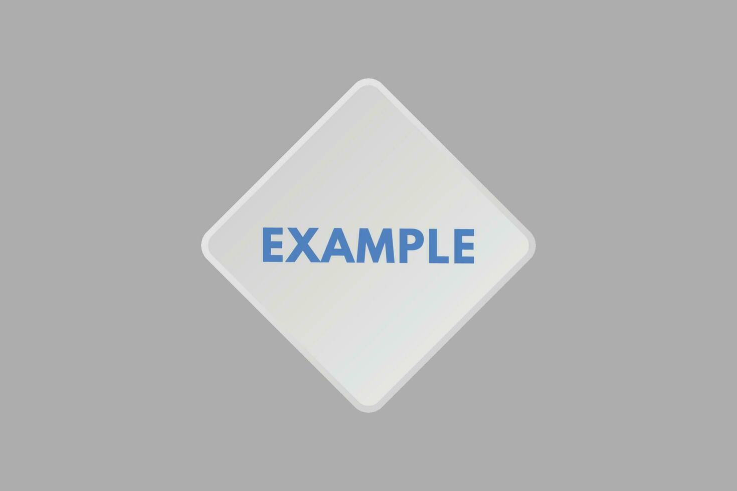 Example text Button. Example Sign Icon Label Sticker Web Buttons vector