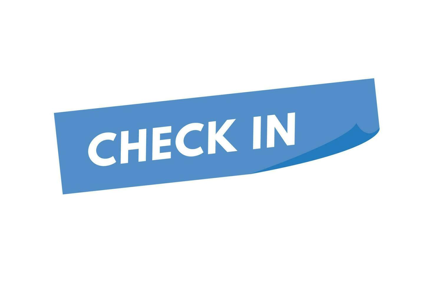 Check in text Button. Check in Sign Icon Label Sticker Web Buttons vector