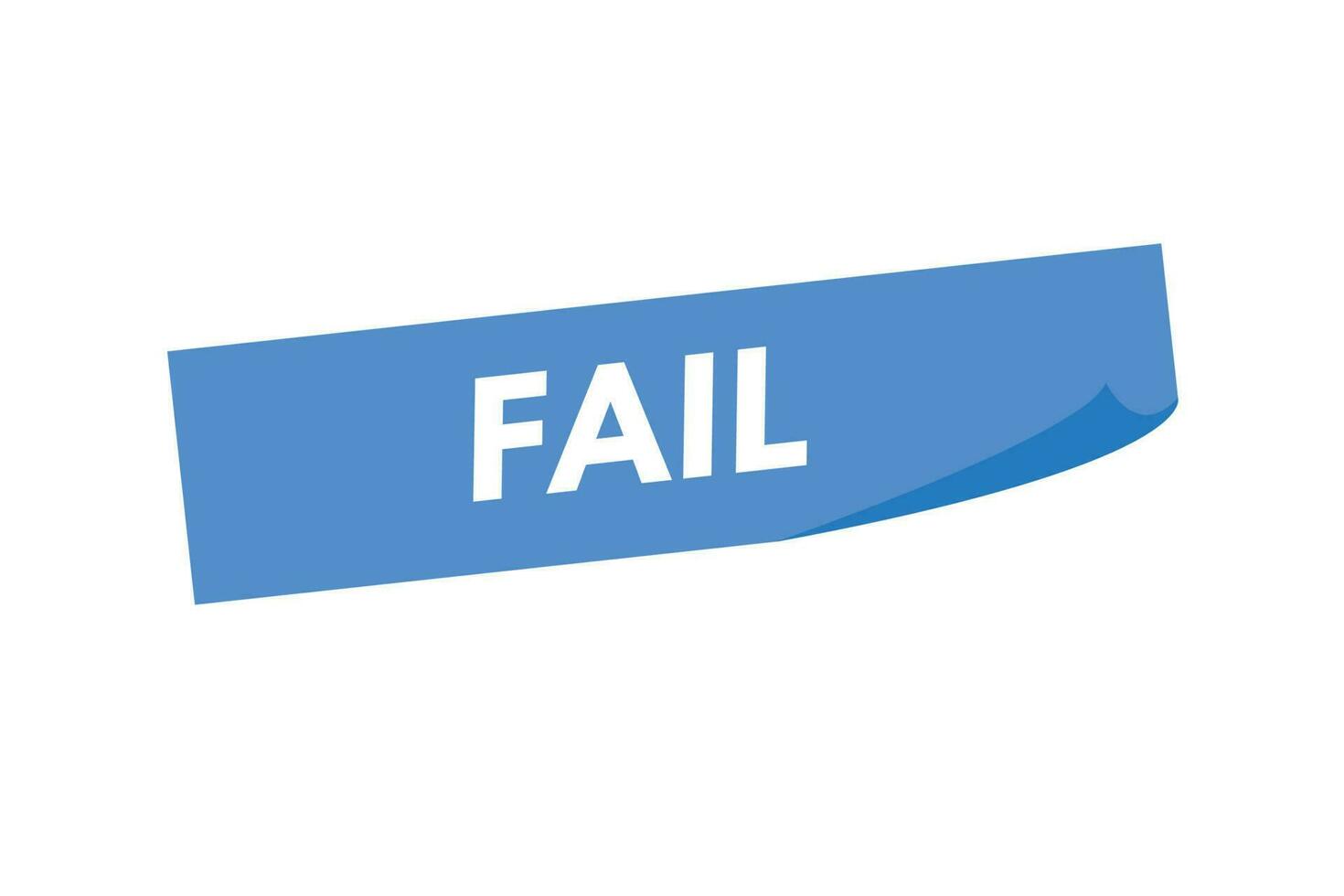 Fail text Button. Fail Sign Icon Label Sticker Web Buttons vector