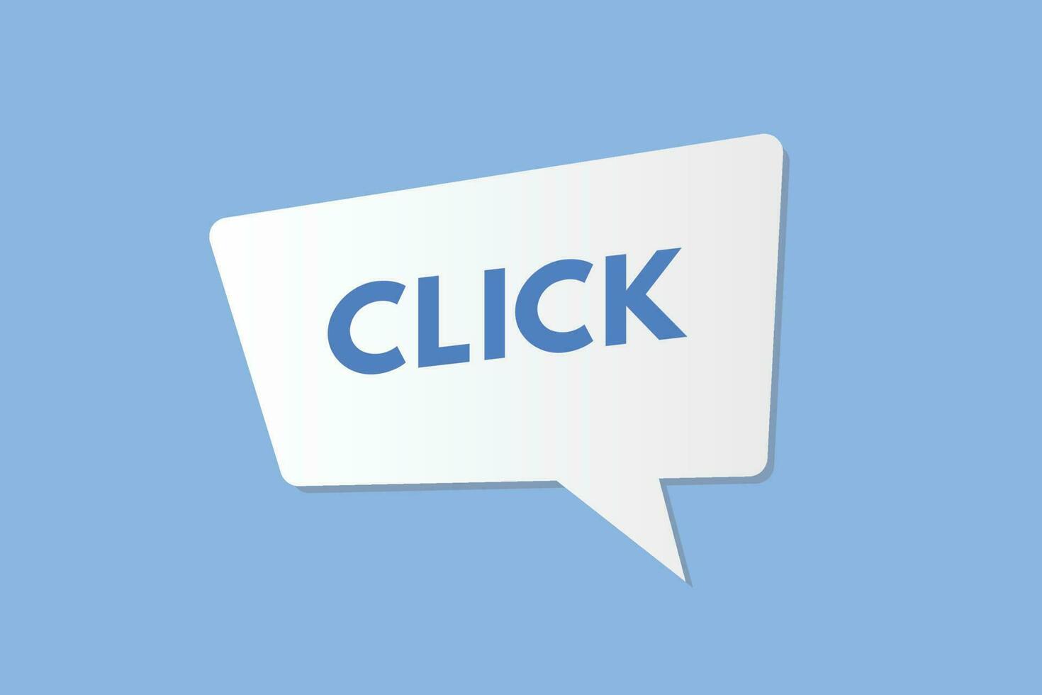 Click text Button. Click Sign Icon Label Sticker Web Buttons vector