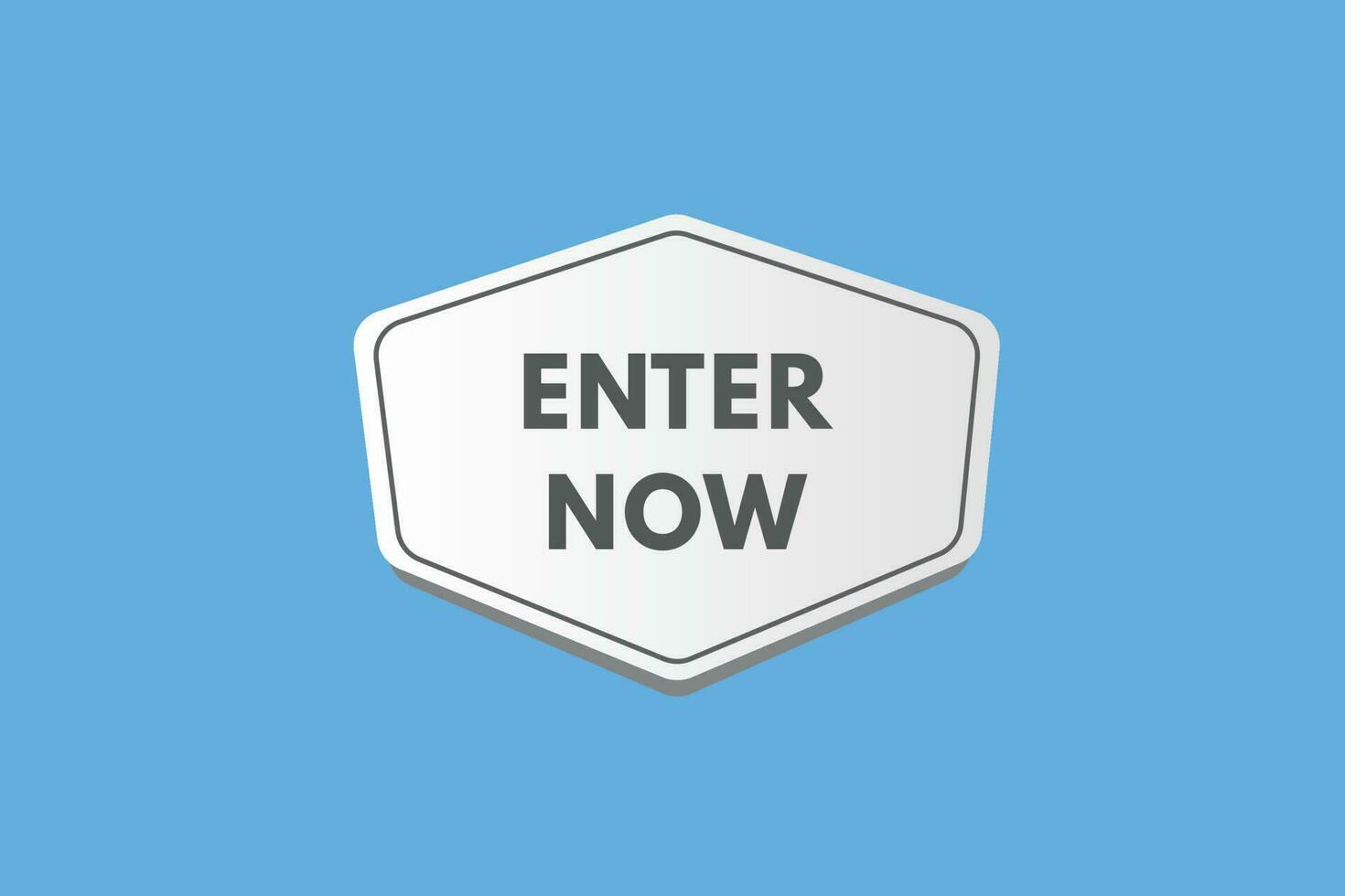 Enter Now text Button. Enter Now Sign Icon Label Sticker Web Buttons vector