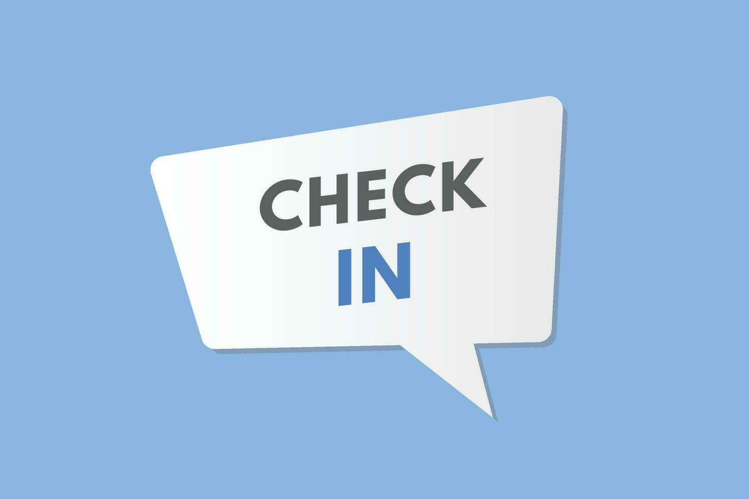 Check in text Button. Check in Sign Icon Label Sticker Web Buttons vector