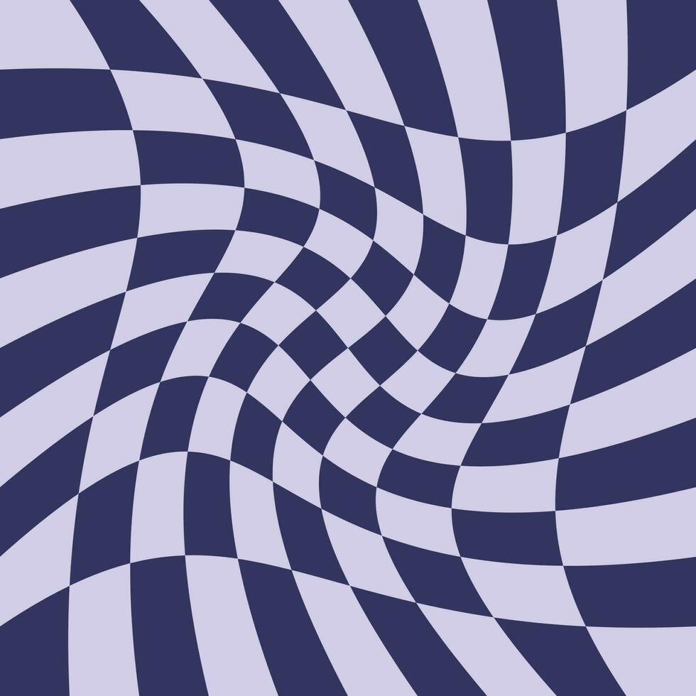 Retro blue checkboard background vector