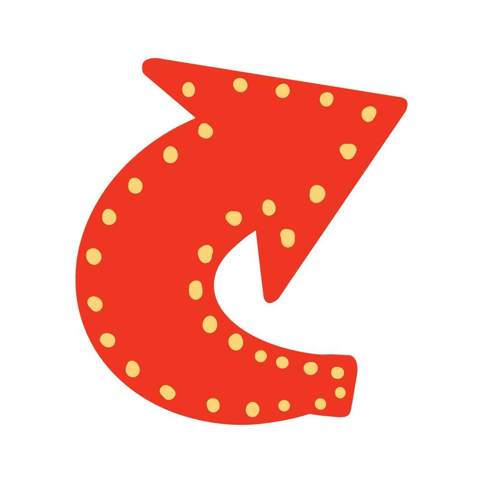 Vintage Red arrow ,good for graphic design resources, posters, pamflets, banners, and more. vector