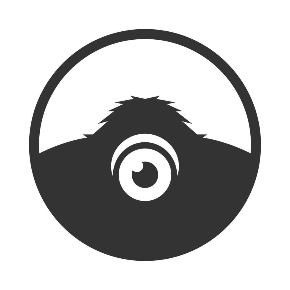 Monster icon logo design vector