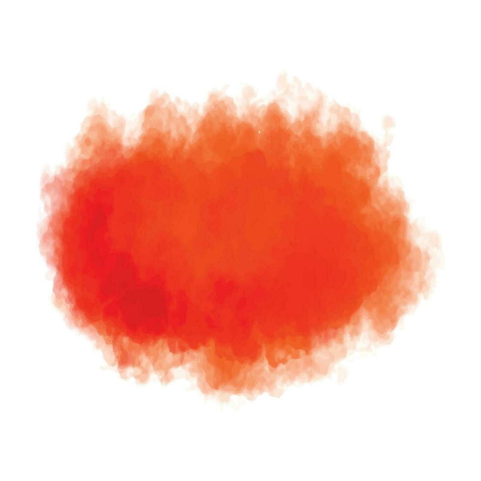 Abstract orange splash watercolor background vector