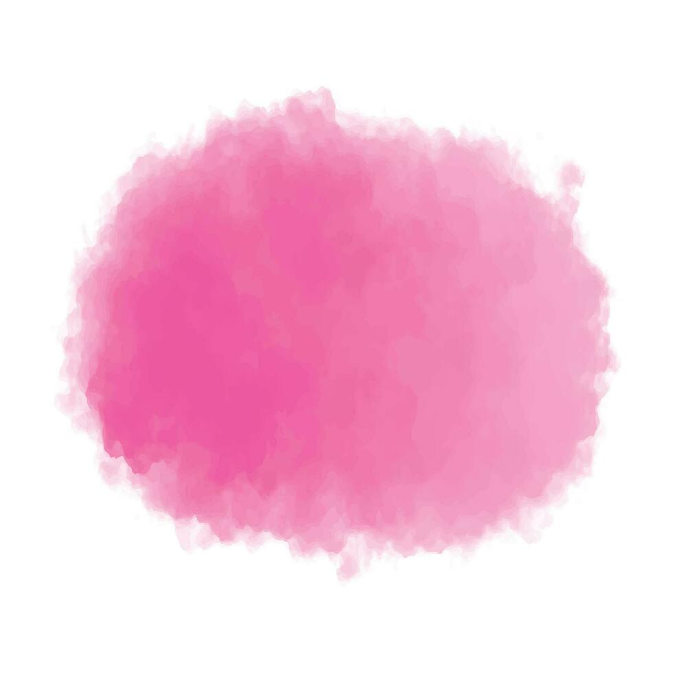 Modern pink splash watercolor background vector