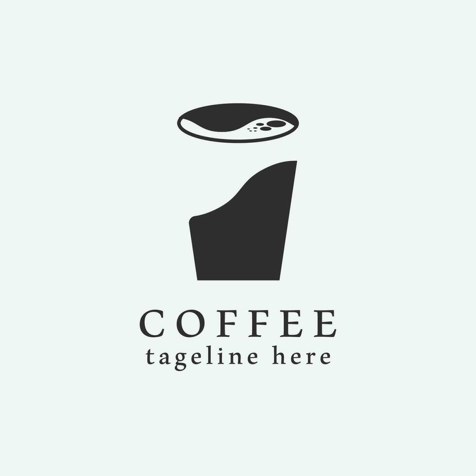 coffee shop logo image design, mug coffee icon design. vector