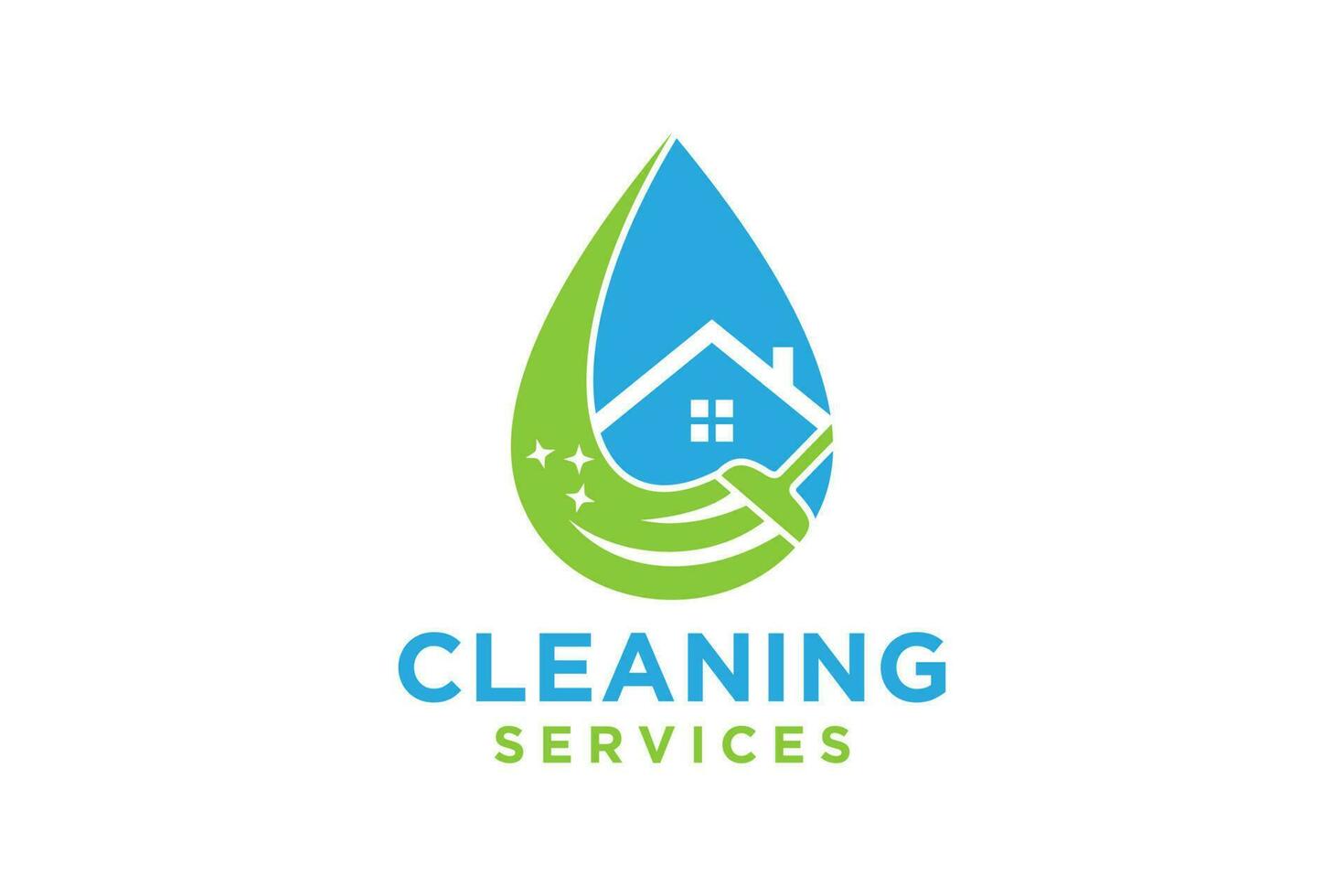 limpieza Servicio logo diseño inspiración. vector