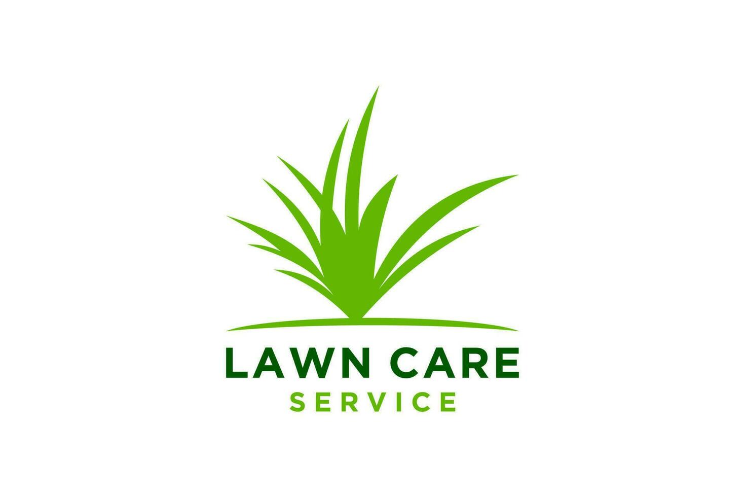 Illustration vector graphic of lawn care, landscape, grass concept logo design template.