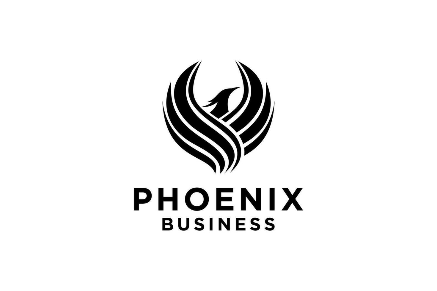 Phoenix wing logo animal abstract. Logo designs template vector illustration.