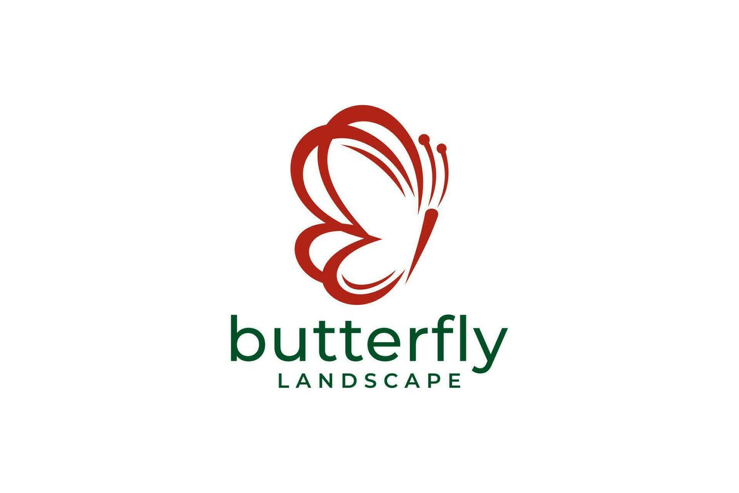 Butterfly logo. Luxury line logotype design. Universal premium butterfly symbol logotype. vector