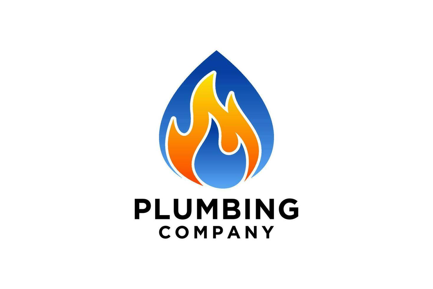 Plumbing Service Logo Template, Water Service Logo. vector