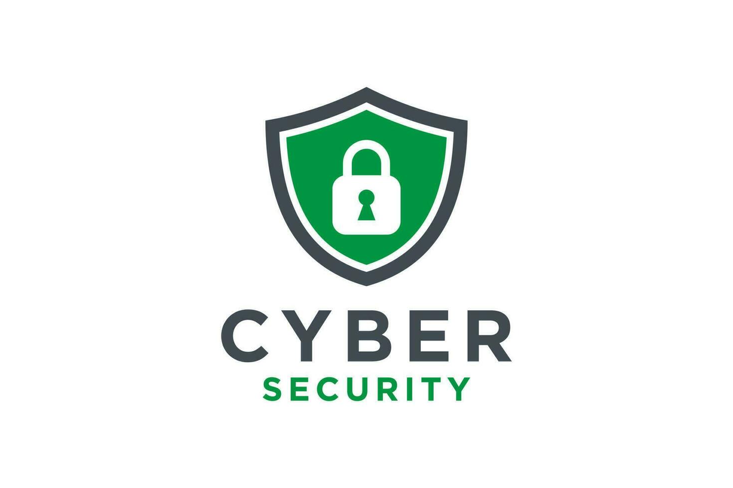 Shield icon logo. cyber security symbol . logo design. vector