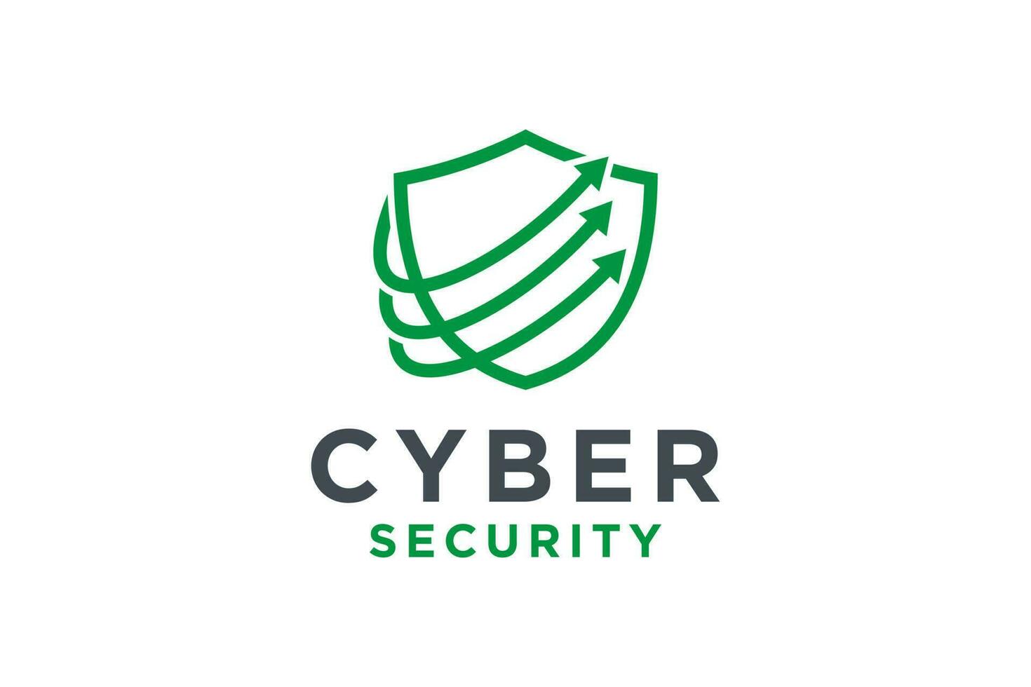 Shield icon logo. cyber security symbol . logo design. vector