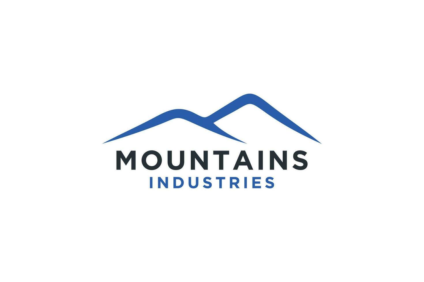 montaña logo, montaña logo imágenes sencillo vector logo en un moderno estilo.