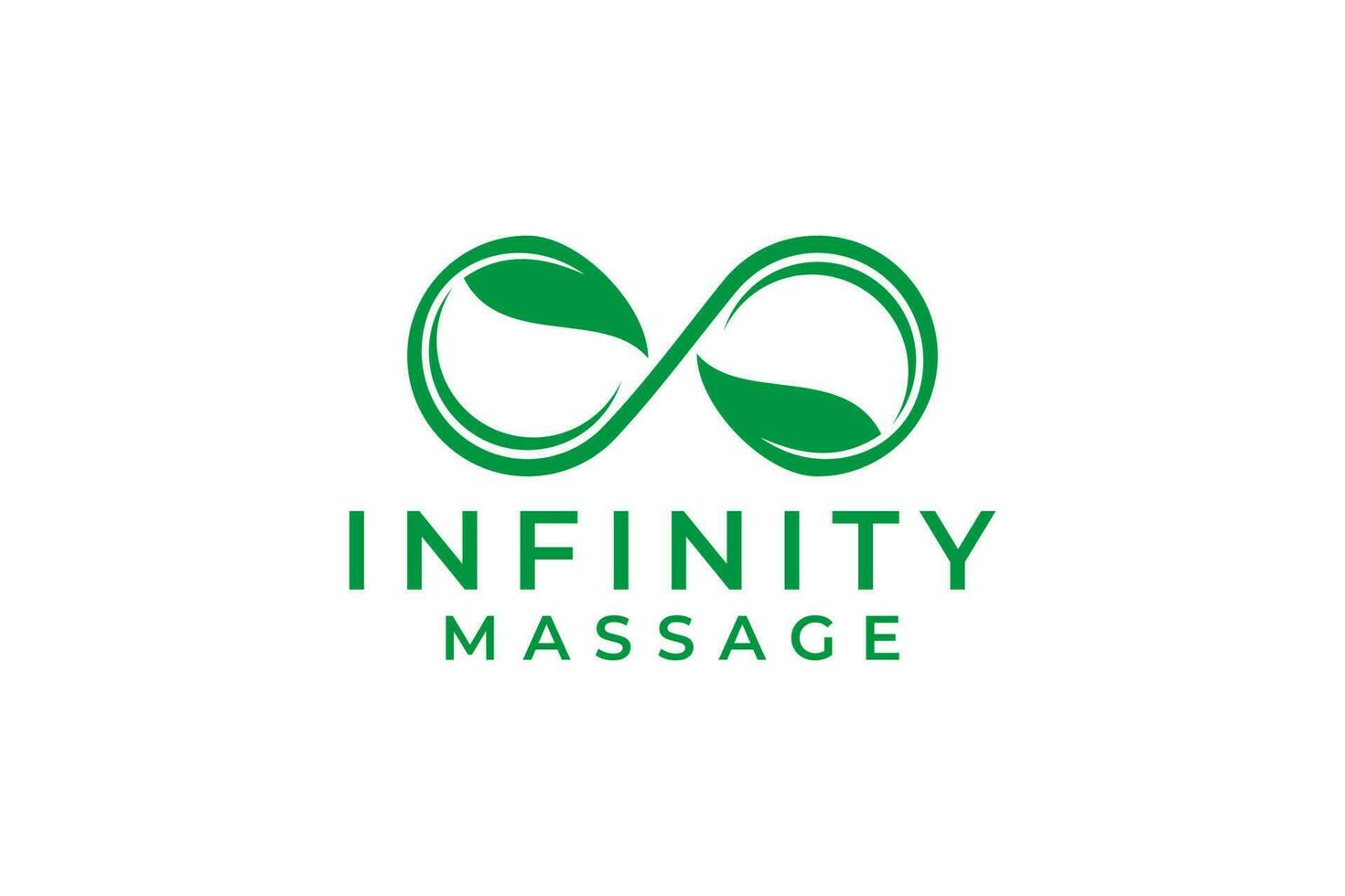 Infinity lines Logo design. infinity symbol making from lines concept logo design. Logo template. vector