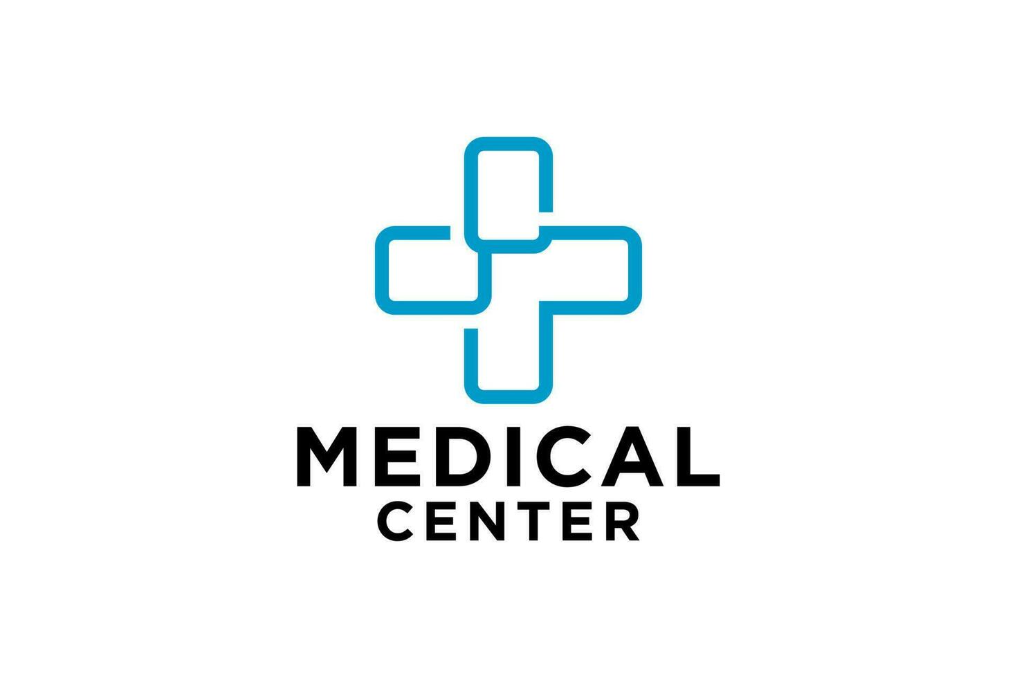 salud médico cruzar logo y símbolo modelo vector ilustración diseño