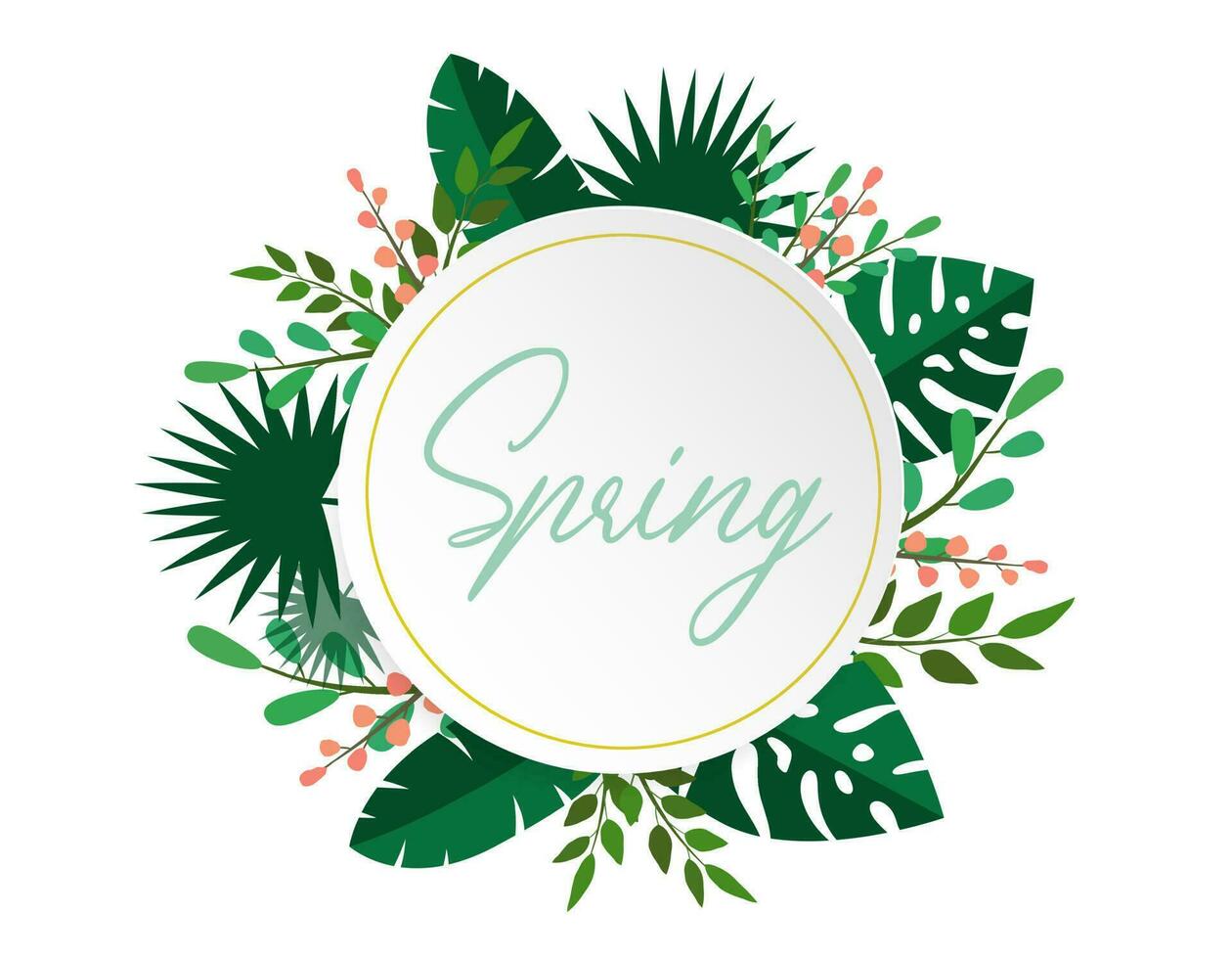 Hello spring banner. Trendy texture. Season vocation, weekend, holiday logo. Spring Time Wallpaper. Happy spring Day. Spring vector Lettering text. Fashionable styling. Flower vector.