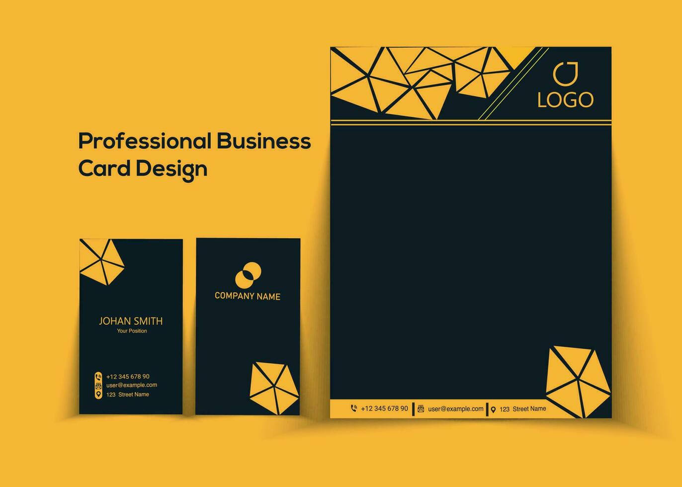 Professional Business Card and pad design 23479461 Vector Art at Vecteezy