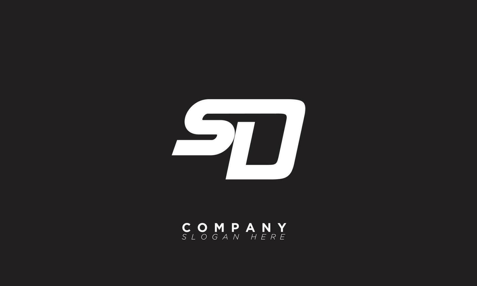 SD Alphabet letters Initials Monogram logo DS, S and D vector