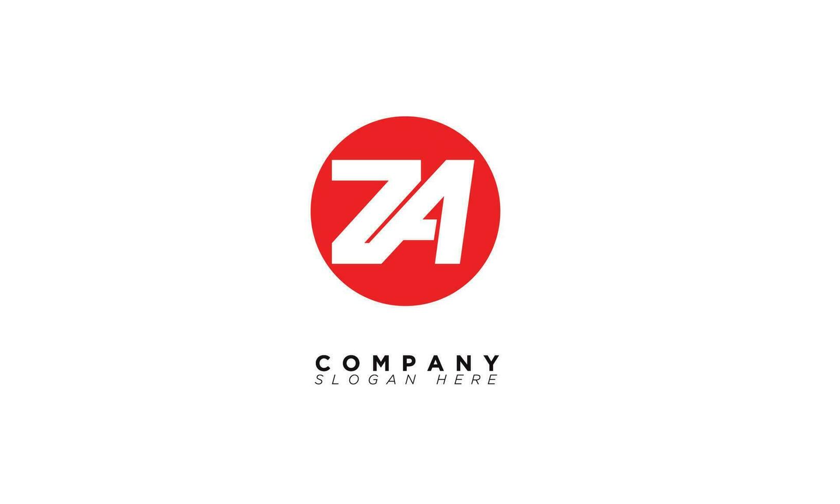 ZA Alphabet letters Initials Monogram logo AZ, Z and A vector
