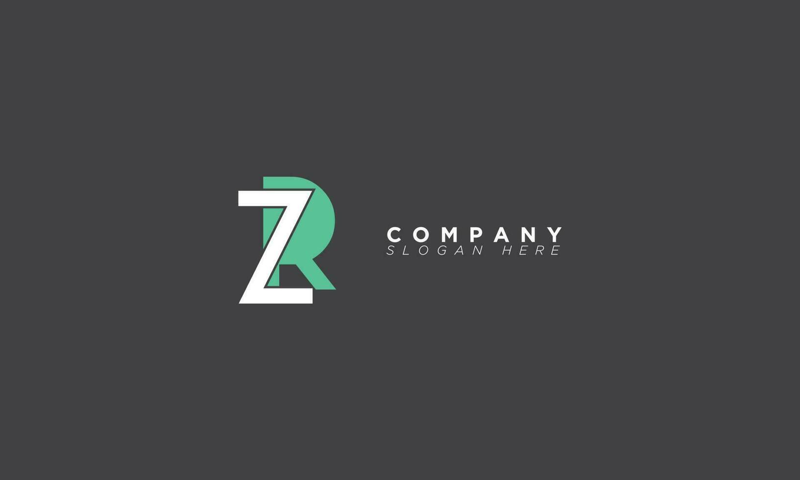 ZR Alphabet letters Initials Monogram logo RZ, Z and R vector