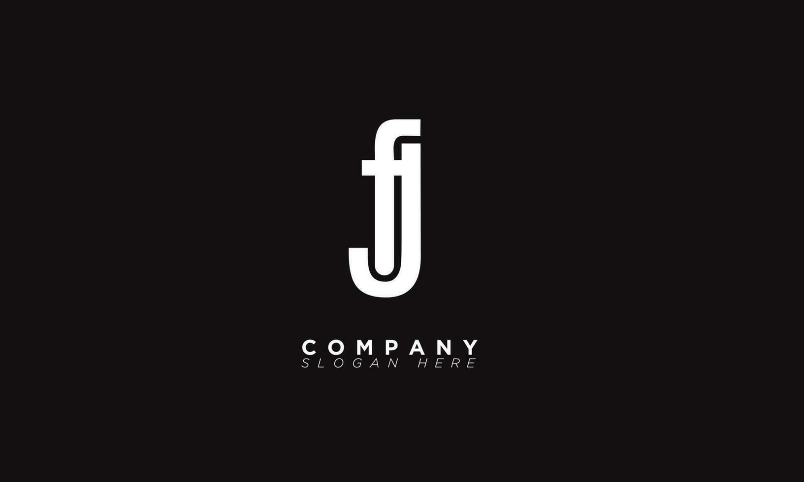 FJ Alphabet letters Initials Monogram logo JF, F and J vector