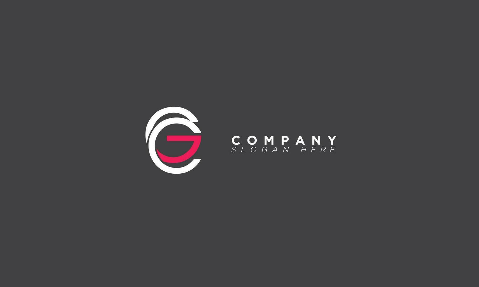 CG Alphabet letters Initials Monogram logo GC, C and G vector
