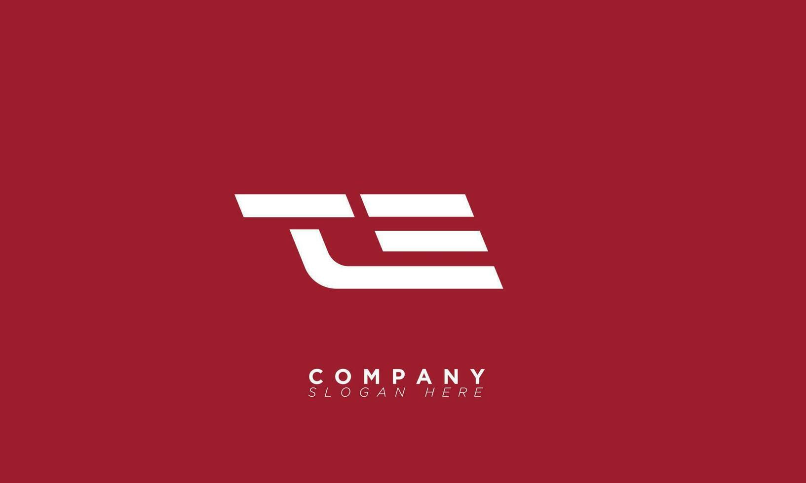TE Alphabet letters Initials Monogram logo ET, T and E vector