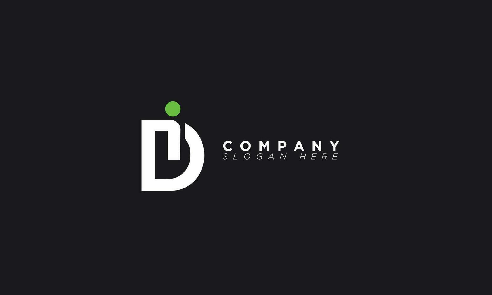 DI Alphabet letters Initials Monogram logo ID, D and I vector