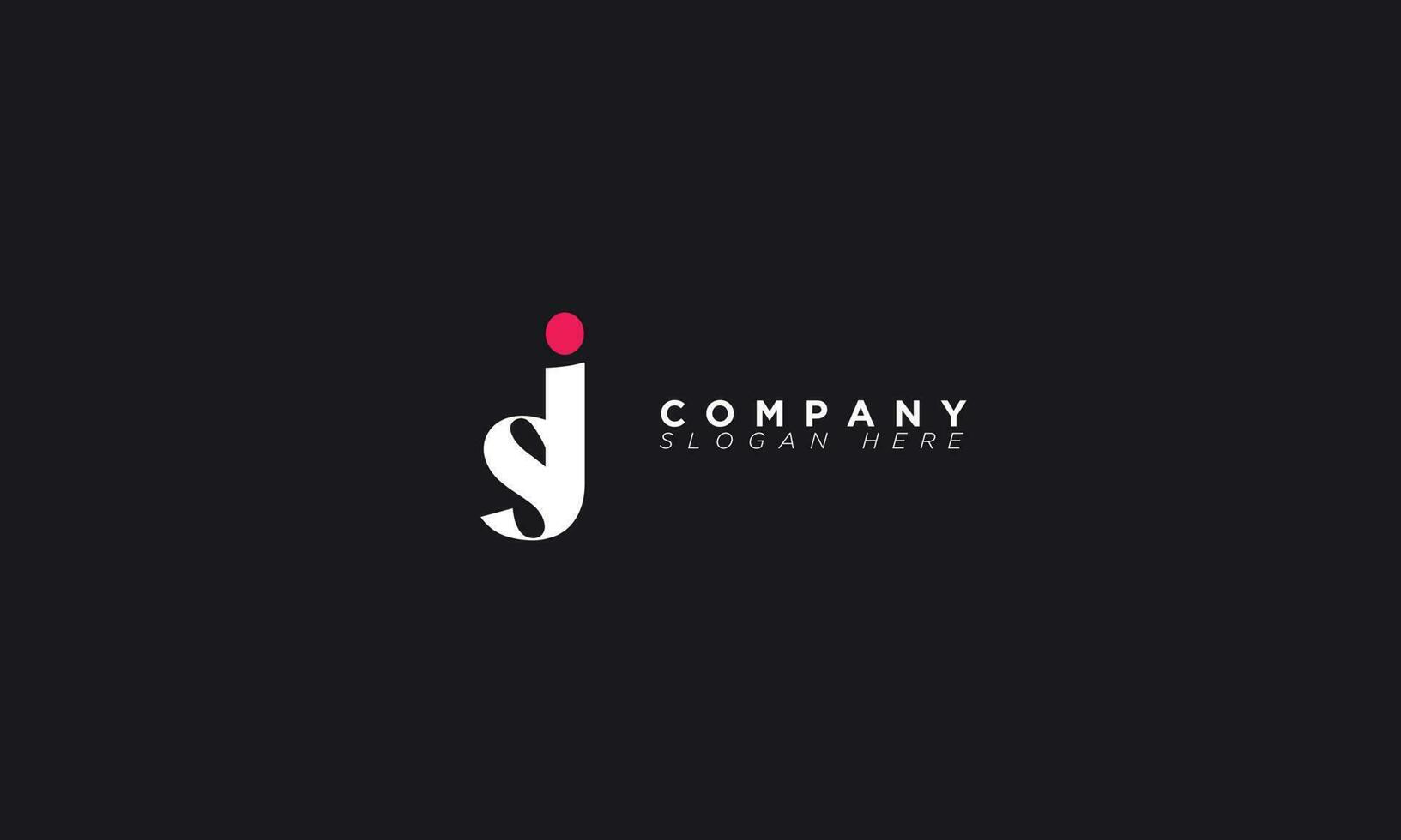 SJ Alphabet letters Initials Monogram logo JS, S and J vector