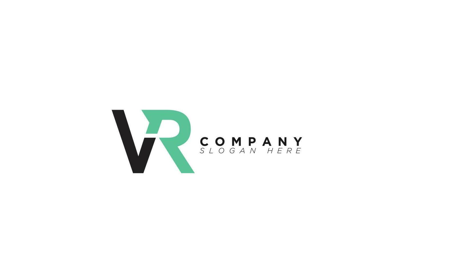 VR Alphabet letters Initials Monogram logo RV, V and R vector