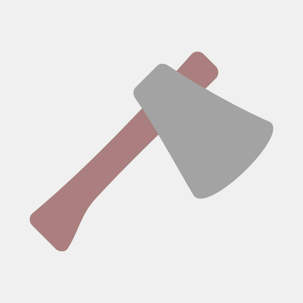 Icon axe. Camping and adventure elements. Icons in flat style. Good for prints, posters, logo, advertisement, infographics, etc. vector
