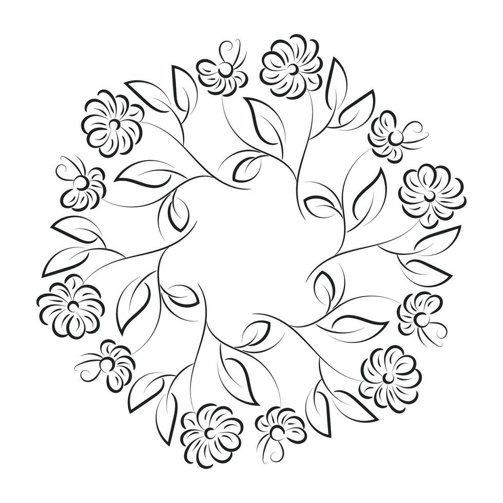Free Embroidery Pattern. Printable Leaves Wreath. Hand drawn black and white floral wreath 23480077 Vector Art at Vecteezy free-embroidery-pattern-printable-leaves-wreath-hand-drawn-black-and-white-floral-wreath-23480077-vector-art-at-vecteezy