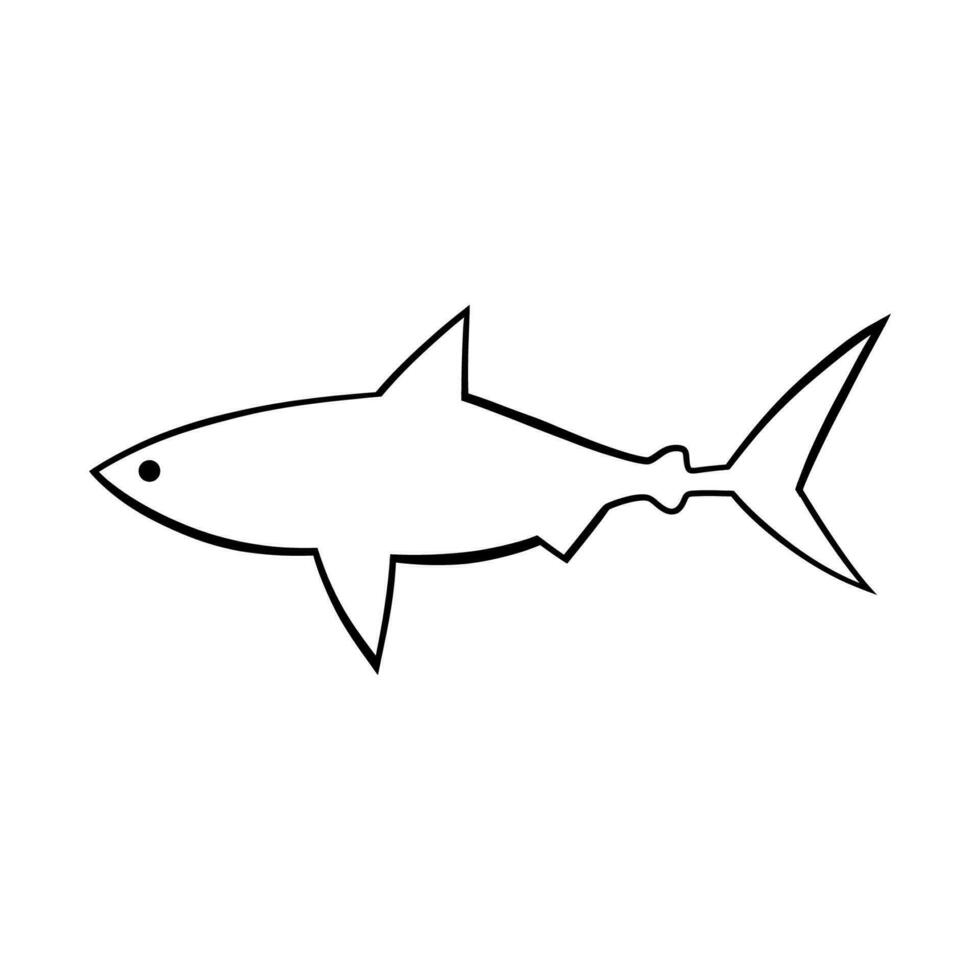 Shark sketches. Hand drawn illustration converted to vector. Isolated ...