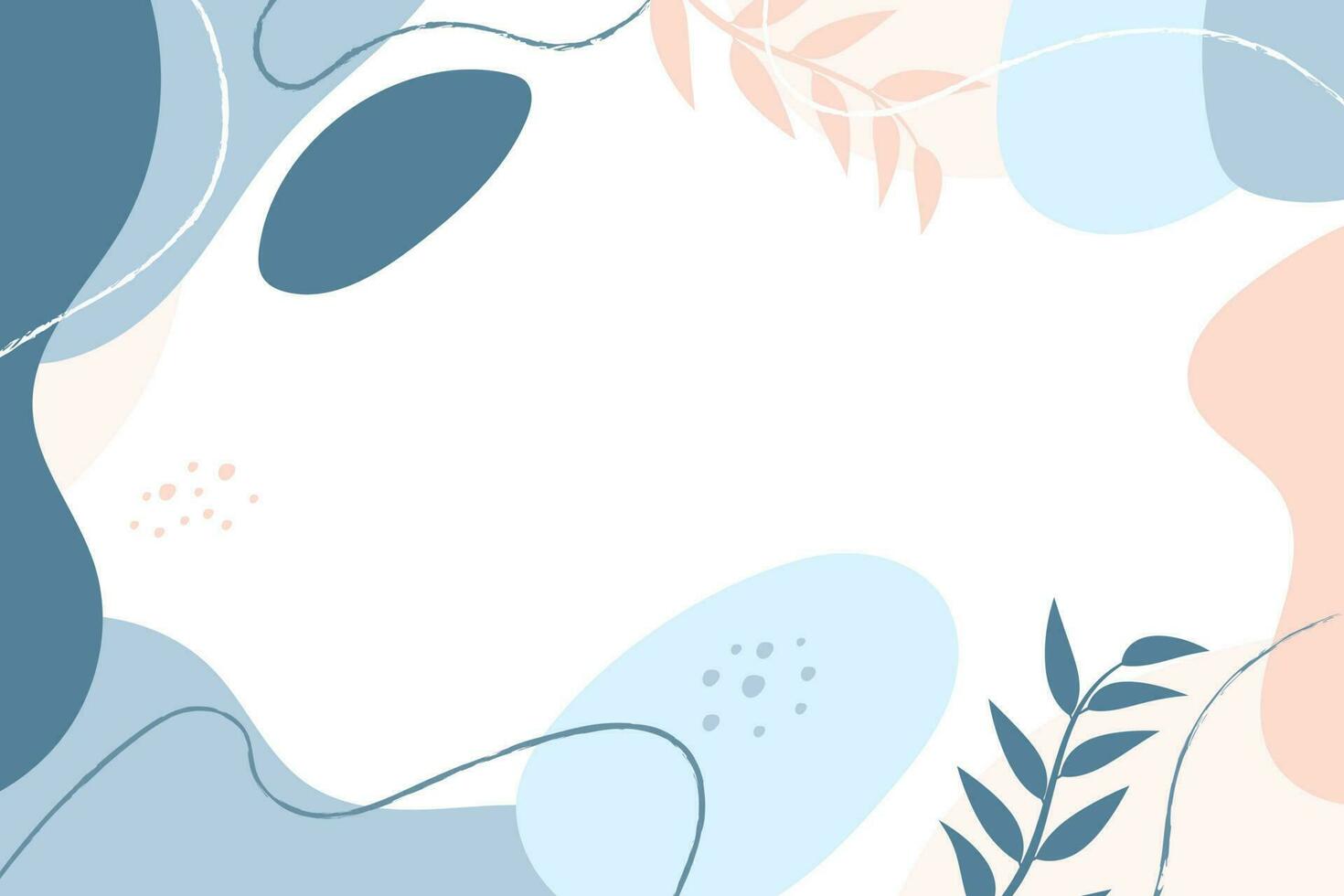 Hand drawn abstract doodle background in flat design vector