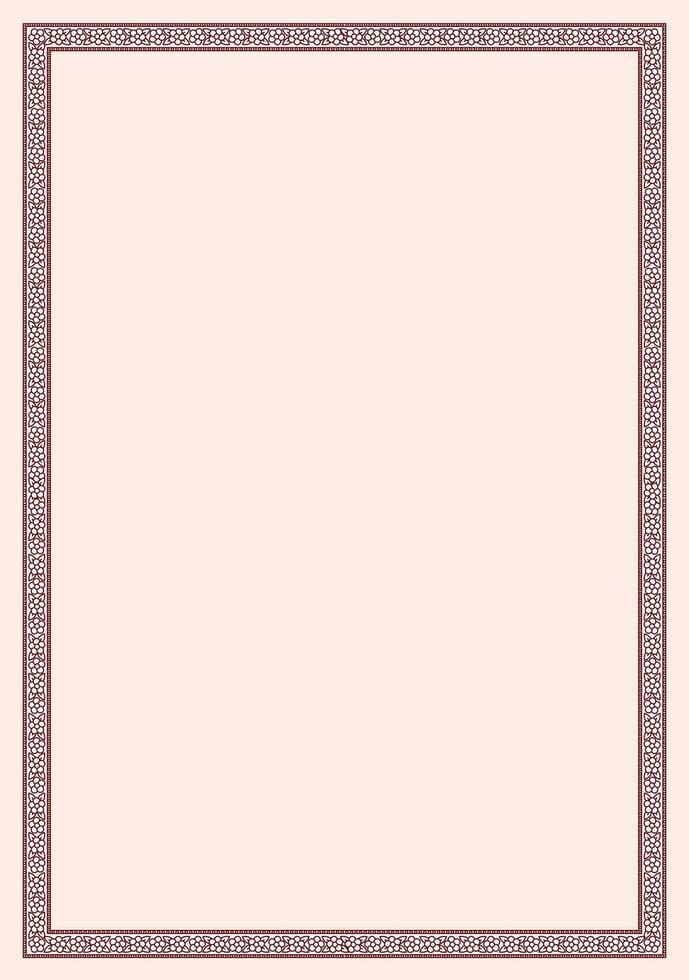 Frame with flowers. Ornamental frame for invitation vector