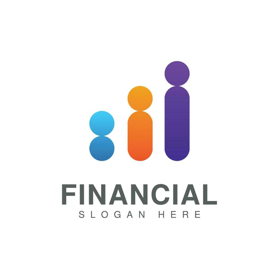 Business finance vector logo design