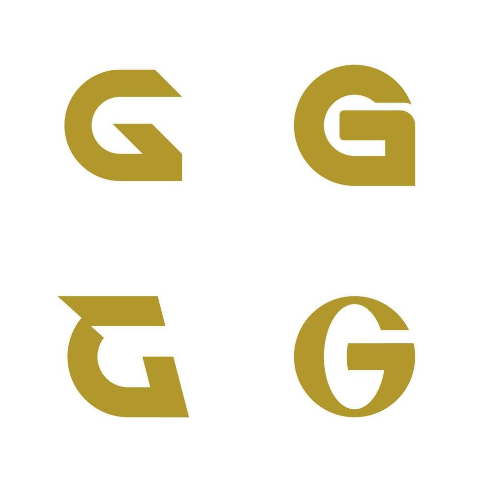 elemento de plantilla de vector de logotipo de letra g