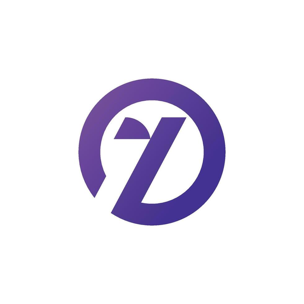 Number 7 logo icon design template vector
