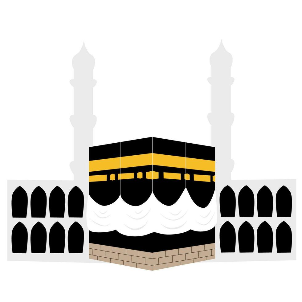 Kaaba Islamic Building Illustration vector