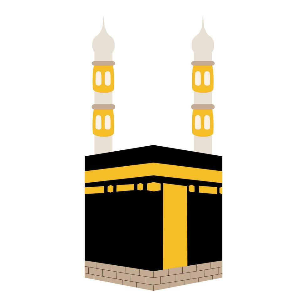 Kaaba Islamic Building Illustration vector