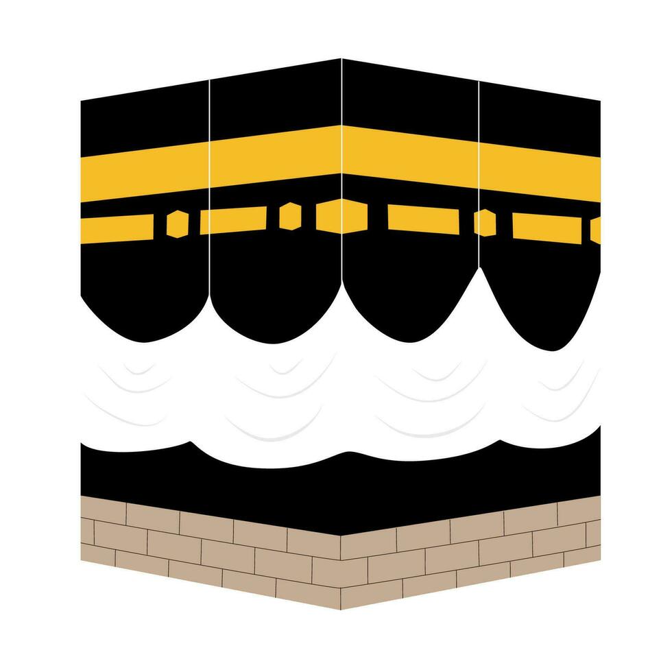 Kaaba Islamic Building Illustration vector