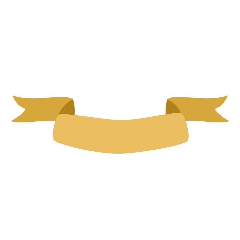 Gold Ribbon Banner Decoration vector
