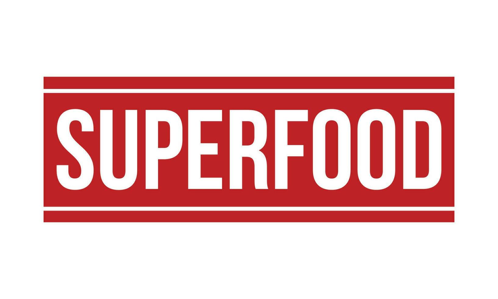 Superfood Rubber Stamp Seal Vector